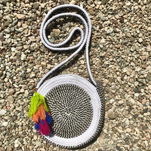 Handbags - Boho cotton circle cross body shoulder handbag new